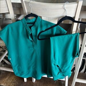 Figs Jade Green Women's Blouse